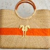 becky, basket, woven, lining, handbag, purse