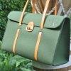 coco felt in hunter with tone on tone caroline mono